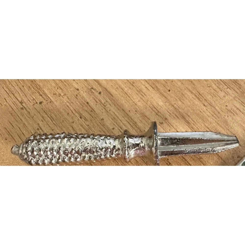 Vintage Corn Cob Holders Set of 6 Patented Silver Metal Skewers Picks 3 pair